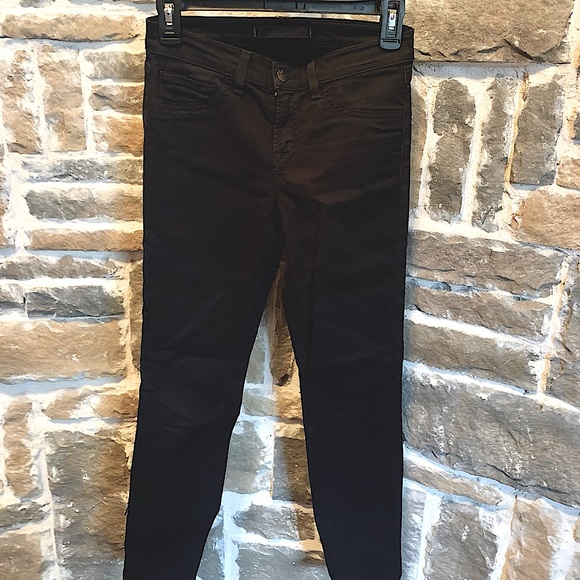 J Brand black mid rise Capri length skinny jeans size 25 - Picture 7 of 16